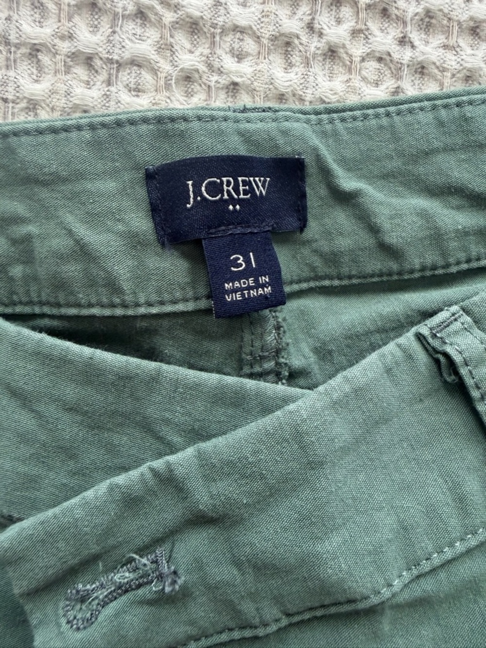 Women’s Wide-Leg J. Crew Pants in Green - Picture 4 of 4